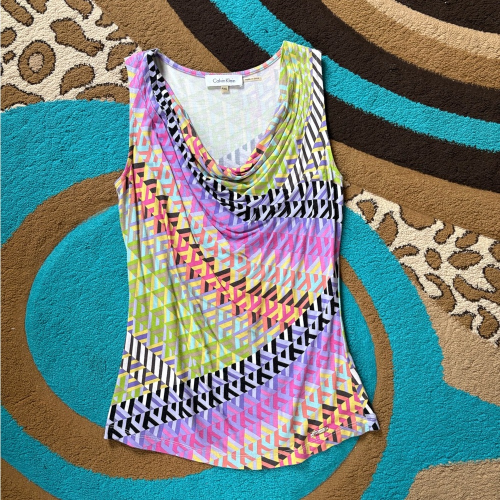 Calvin Klein Vibrant Patterned Tank Top